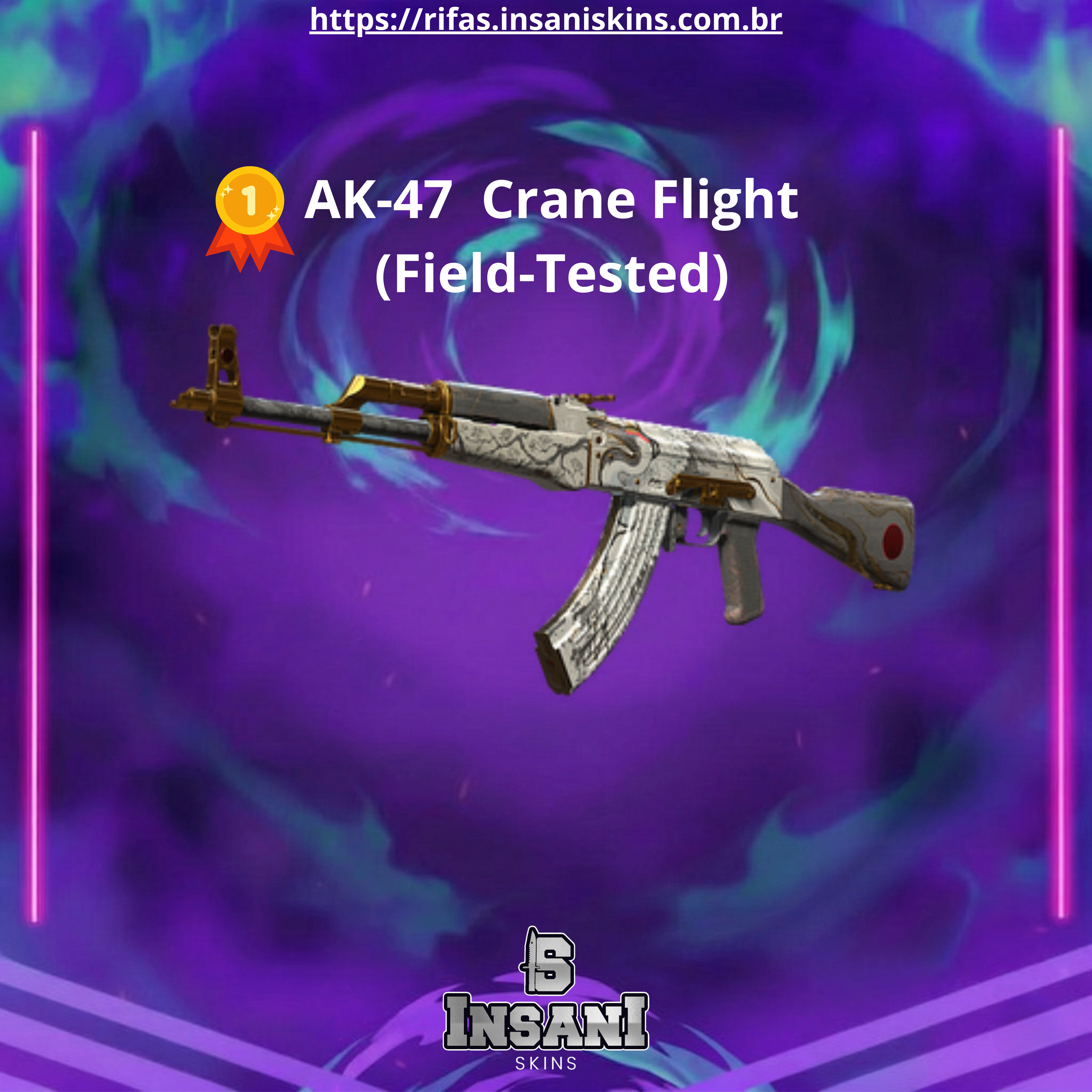 #10 - AK-47 | Crane Flight (Field-Tested)